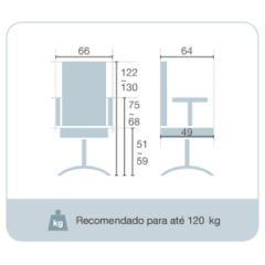 Cadeira Presidente TOR5018 P