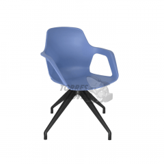 Cadeira Ella com braço - base giratória 